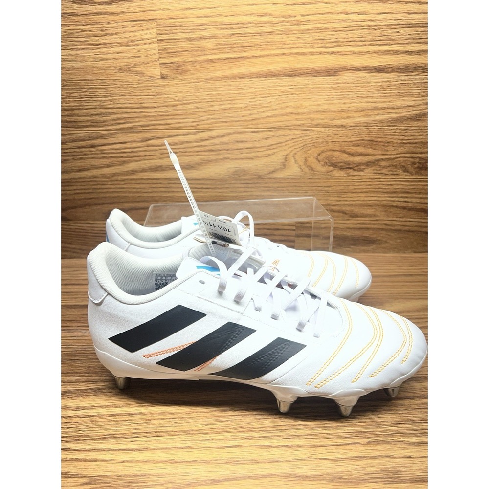 Men's adidas Kakari Elite (SG) Soft Ground Rugby White Cleats JP8800 Size 10.5 - Picture 5 of 12